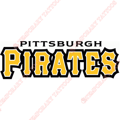Pittsburgh Pirates Customize Temporary Tattoos Stickers NO.1835